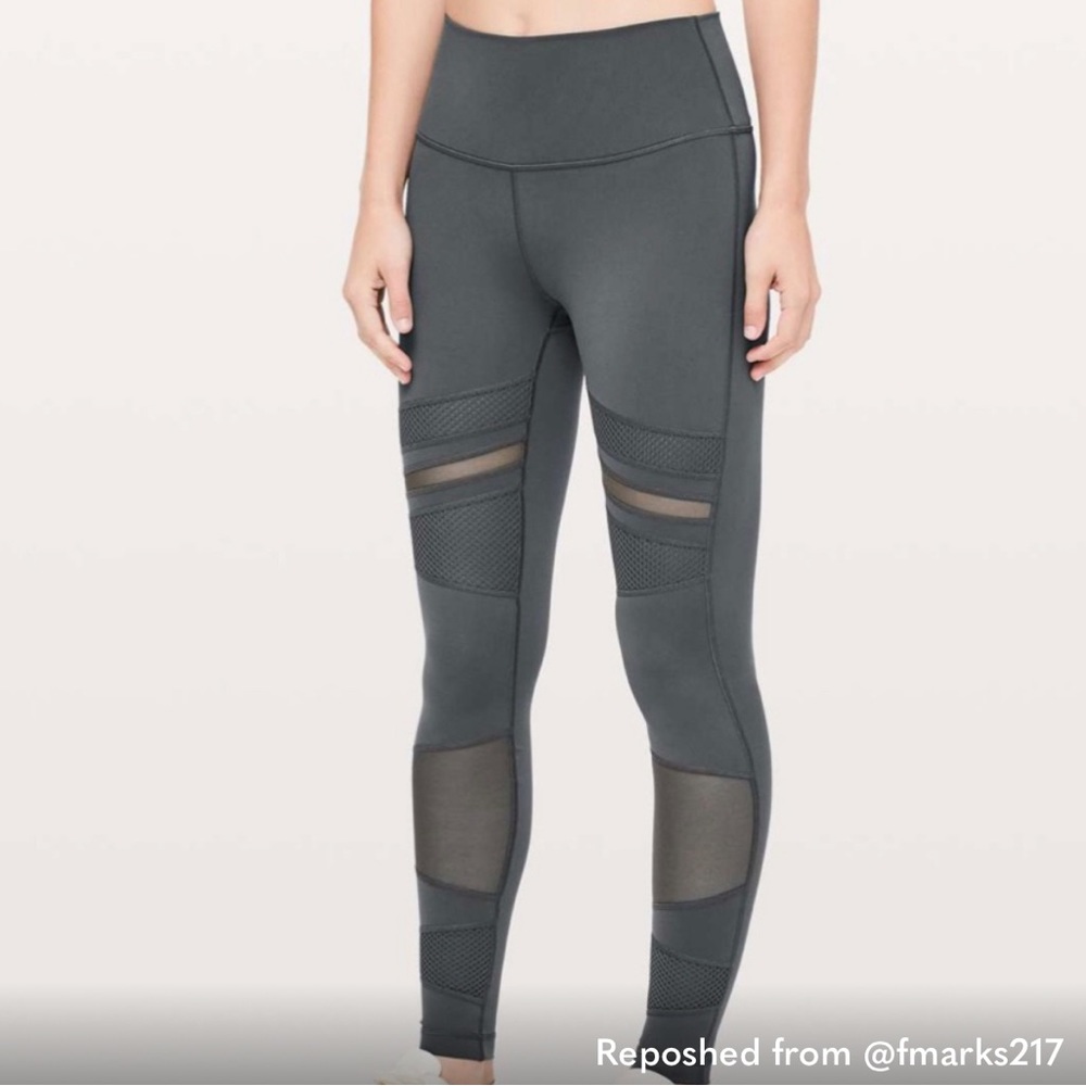 Lululemon wunder under HR Tight mix and mesh nwt 4